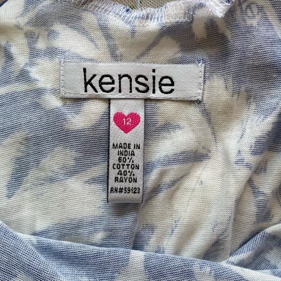 Kensie Blue Patterned Sun Dress - Picture 5 of 5